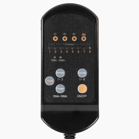 Массажная накидка на кресло с подогревом, 8 режимов, Massage, 113х48,5 см / Автомобильная вибрационная накидка | Зображення 3