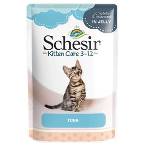 Корм Schesir Kitten Care Tuna влажный с тунцом для котят 85 гр
