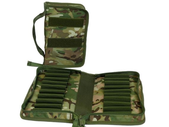 Сумка-патронташ закрита для 50 BMG на 20 набоїв перенесення та зберігання патронів патронташ мультикам