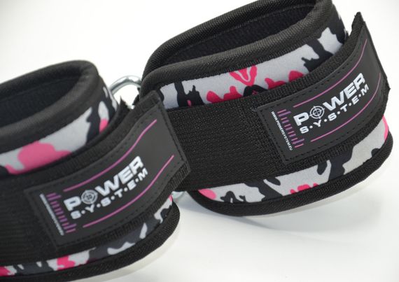 Манжети на щиколотку Павер сістем PS-3470 Ankle Strap Camo Pink/Black | Зображення 5