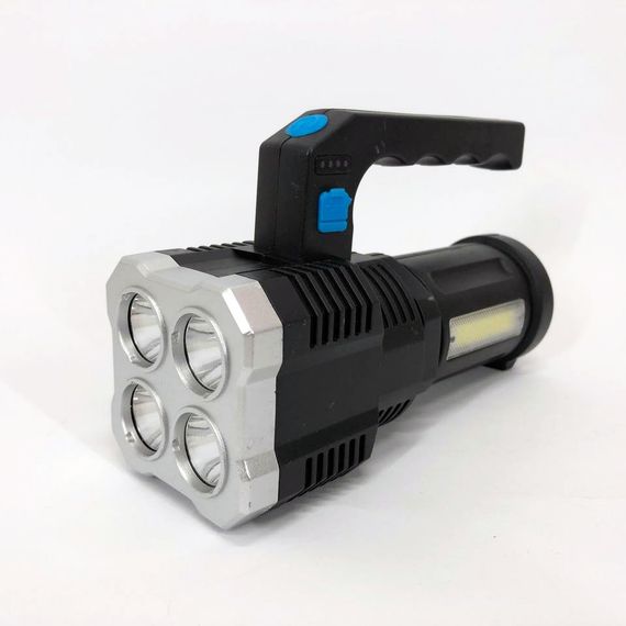 Фонарь светодиодный ручной переносной BL-X510-4LED+COB, светодиодный ручной аккумуляторный портативный | Зображення 9