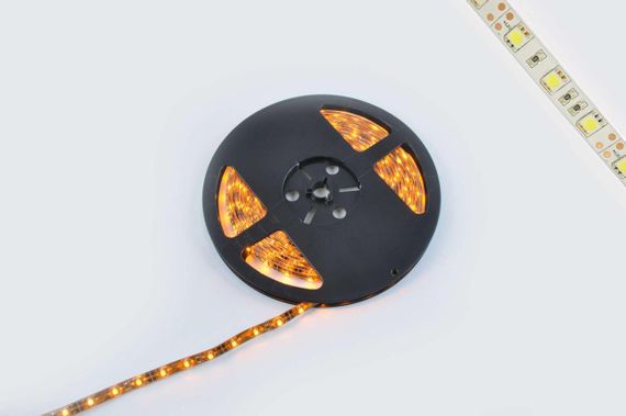 Стрічка світлодіодна SMD 5050 (жовта, вологостійка, 60 крист/1м, бухта 5 м)