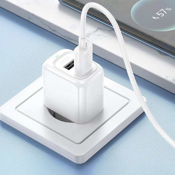 СЗУ Hoco CS51A Surplus (2USB-A) + Type-C | Зображення 7