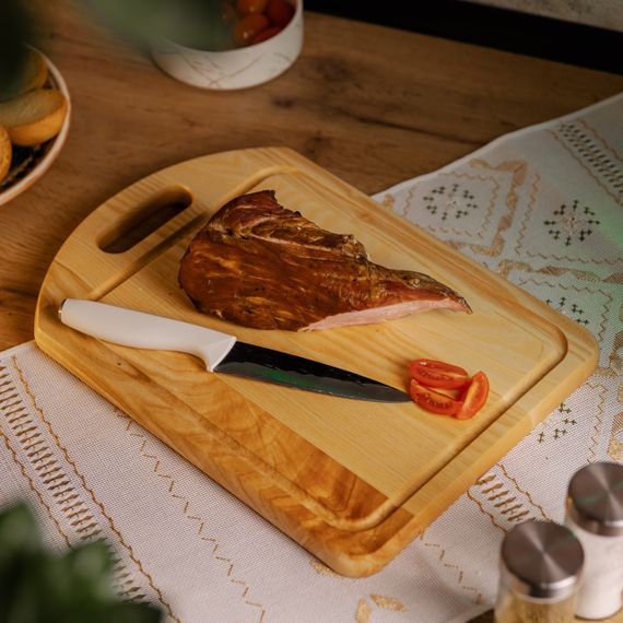 Обробна дерев'яна дошка прямокутна 35×25 см ясен C16W250350 | Зображення 2