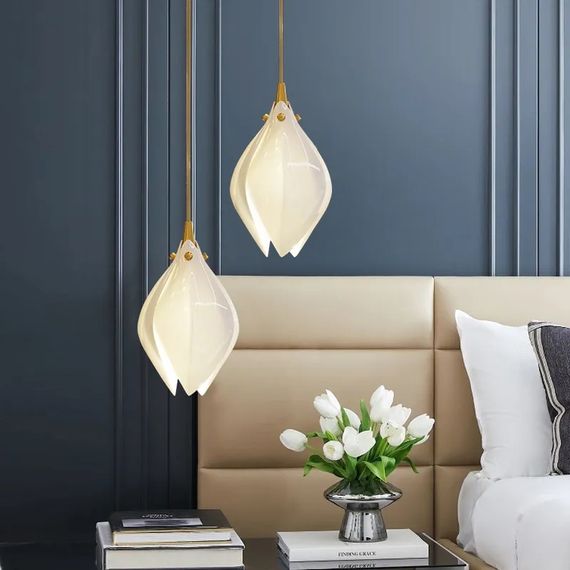 Люстра підвісна на 1 лампочку 27144 Золото 30-180х13х13 см. | Зображення 3