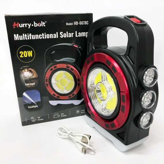 Ліхтар-світильник акумуляторний кемпінговий 6678С-3LED+5COB, Ліхтар UB-200 прожектор світильник | Зображення 3
