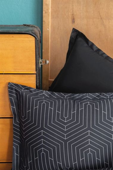 Комплект постельного белья Issimo Coton Satin 200х220 см Strada Black | Зображення 2