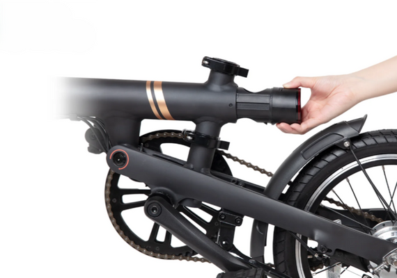 Электровелосипед QiCYCLE F2 сложен 36V 6Ah 250W с Bluetooth и Shimano 3 Speed | Зображення 7