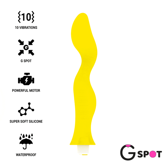 Вибратор для точки G Gavyn, жёлтый цвет G-Spot (Испания) sexstyle