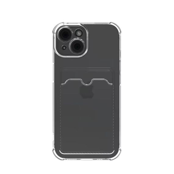 Чохол накладка Shockproof Card Slots для iPhone 12 Pro-прозорий | Зображення 1