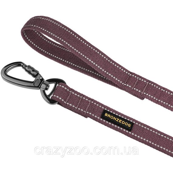 Поводок для собак BronzeDog Сotton L х/б черри 2.5х500 см 62503Б/T | Зображення 5