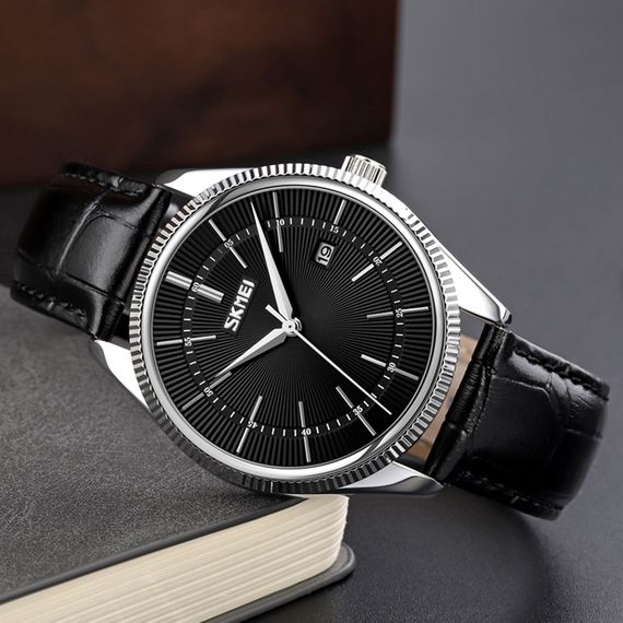Чоловічий годинник Skmei 9298SIBKBK Silver Black-Black | Зображення 3