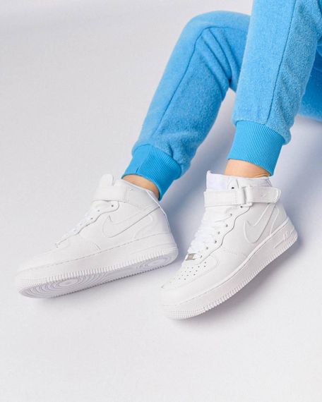 Кросівки зимові Air Force 1 High All White Fur , В'єтнам 36 | Зображення 5
