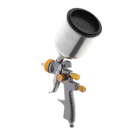 Фарбопульт пневматичний LVLP BRONZE професійний, верхній металевий бачок INTERTOOL PT-01351 | Зображення 3