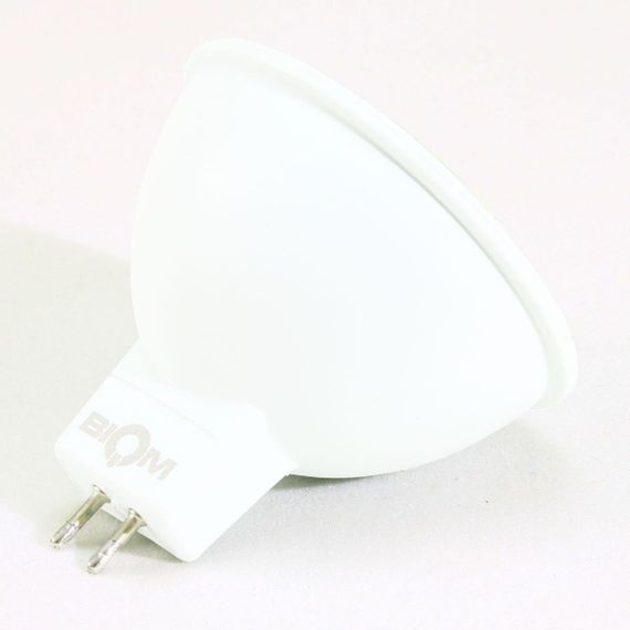 Светодиодная лампа Biom BT-592 MR16 7W GU5.3 AC12V 4500К матовая (Нейтральный белый) | Зображення 1