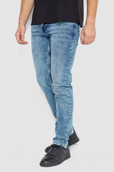 Джинсы мужские однотонные  -уценка, цвет джинс, 247R6301-1-U-11 | Зображення 2