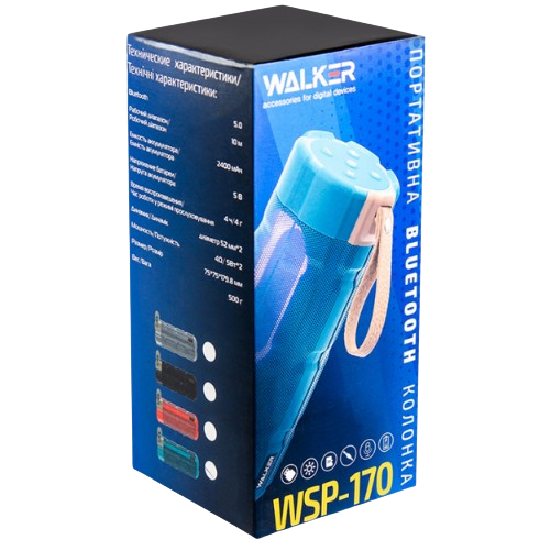 Портативна колонка 10W червоний WALKER WSP-170 | Зображення 2