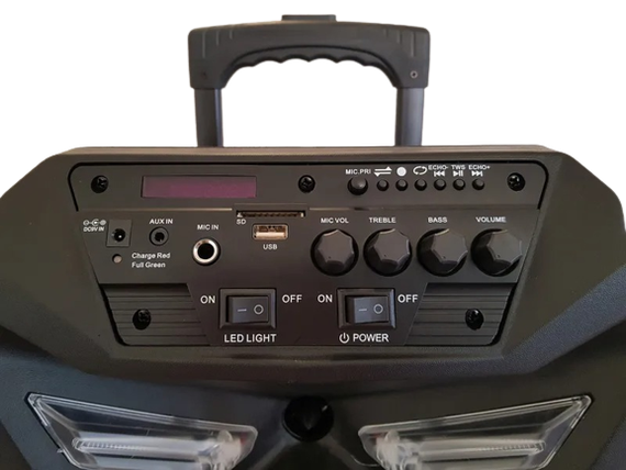 Аккумуляторная акустическая система XPRO ZPX-7783 колонка чемодан 150Вт USB, SD, FM радио, Bluetooth, микрофон, ДУ (ZPX-7783) | Зображення 3