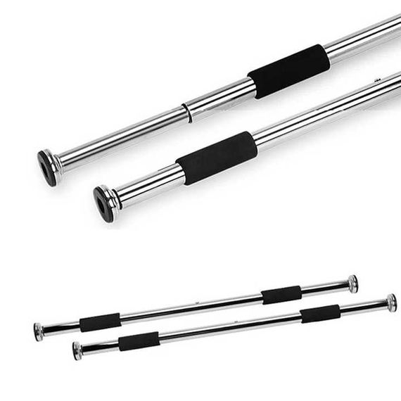 Турнік розсувний PowerPlay 4128 Pull Up Bar (60-90см.) Steel/Black | Зображення 2