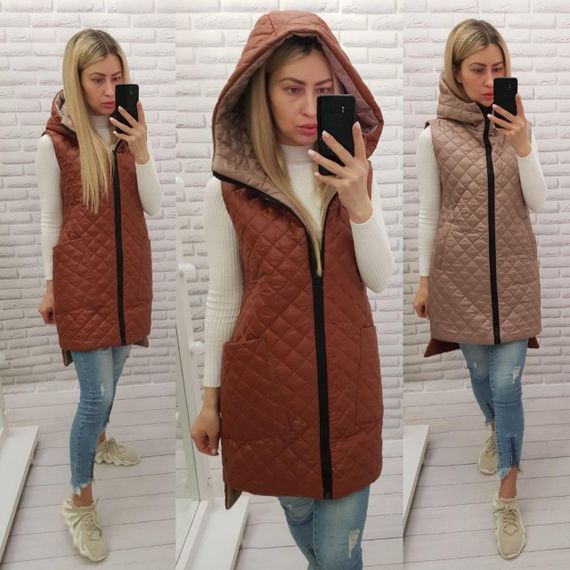 Жилетка 813/2 теракот кава