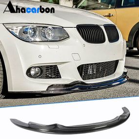 Накладка на передній бампер Lip RK-Style (для E92/E93 2010-2012 M-Sport, Карбон) для BMW 3 серія E-90/91/92/93 рр