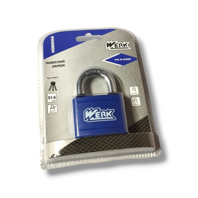 Замок навісний PVC-IP-0150W 50мм, WERK