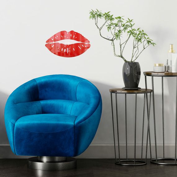 Дзеркальний декор акриловий самоклеючий Губи червоні, 2шт (D) SW-00002500 | Зображення 5