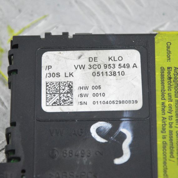 Блок керування підрульовими перемикачами Volkswagen Passat B6 2005-2010 Фольксваген Пассат б6 3C0953549A | Зображення 2