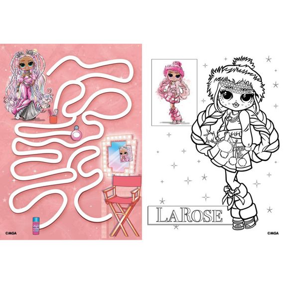 Детская книга-раскраска "Fashion Show LaRose" LCB2 со стикерами | Зображення 1