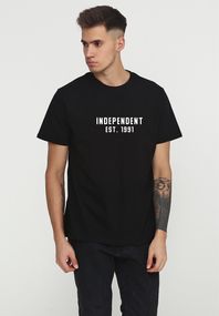Футболка чоловіча чорна з принтом "Independent", S