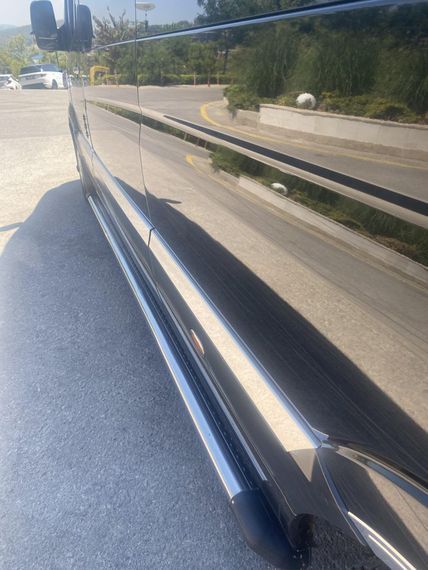 Молдинги на дверь (нерж.) Средняя база. OmsaLine - Итальянская нержавейка для Mercedes Sprinter 2006-2018 гг | Зображення 8