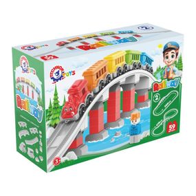 Детский набор конструктора "Железная дорога" 1300TXK 59 деталей