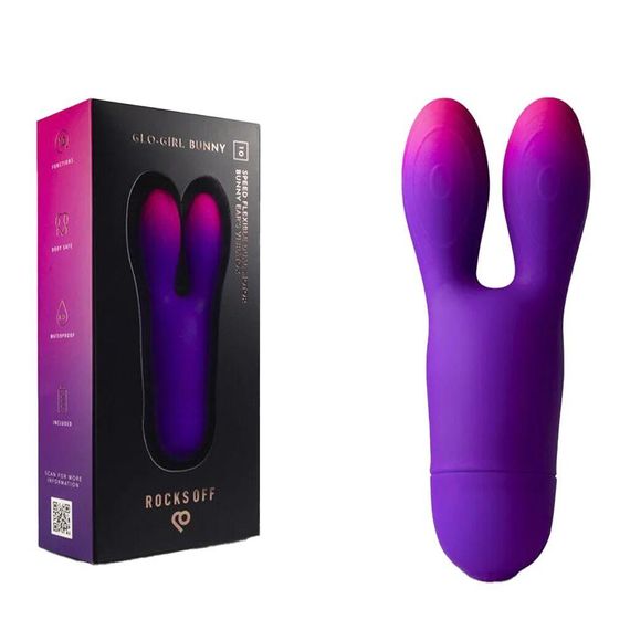 Вібратор Rocks Off Glo Girl - Bunny Sex Aura | Зображення 1