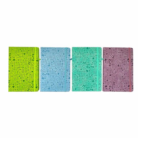 Блокнот на гумці Malevaro Doodle 763494ML A5 Різнокольоровий shop (4820252763494)