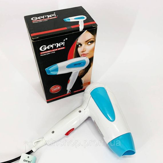 Професійний фен для укладання волосся з насадкою Gemei, Жіночий фен для волосся з потужним мотором JU-71 | Зображення 3