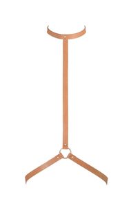 Стильна портупея з екошкіри Bijoux Indiscrets MAZE - I Harness, Коричневий, One Size, ONE SIZE