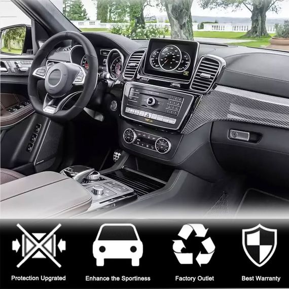 Карбонові вставки в салон (Карбон) для Mercedes GLE coupe C292 2015-2019 рр | Зображення 2
