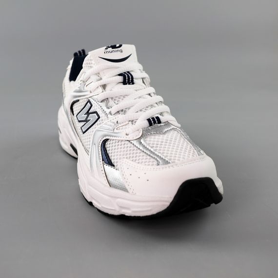 Кросівки чоловічі 591602 Білі сині  40 41 42 43 44 45 | Зображення 1