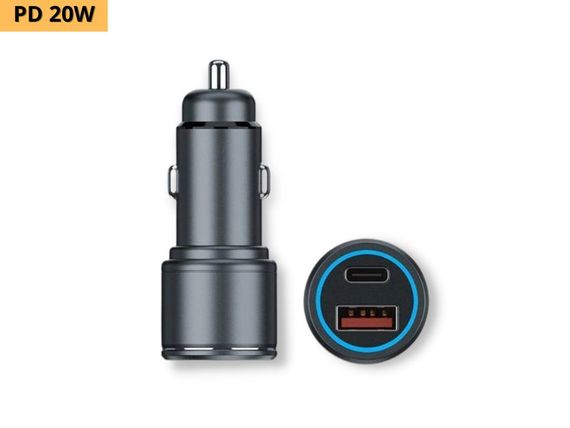Автомобільний зарядний пристрій XPRO PD-C32 PD20W + QC18W 1USB/1Type-C чорний (MAW-45379) | Зображення 1