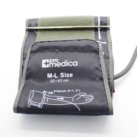 Манжета Promedica 22-42см с переходником для автоматических тонометров Promedica, Microlife с одной трубкой | Зображення 3