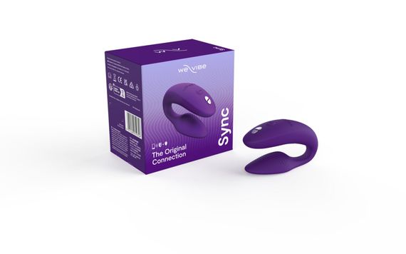 Смарт-вібратор для пар We-Vibe Sync 2 Purple, 10 віброрежимів, пульт ДК | Зображення 7