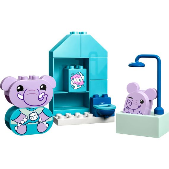 Конструктор LEGO DUPLO My First Повсякденні процедури: Час приймати ванну 15 деталей (10413) | Зображення 1