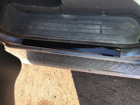 Накладки на пороги ABS (2 шт) Глянец для Volkswagen T4 Transporter | Зображення 3