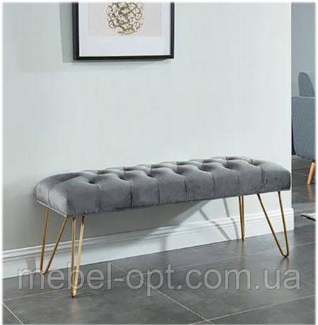 Банкетка Гамбург В 045 Loft, в стиле лофт, арт деко, выбор размера, цвета каркаса и обивки | Зображення 4