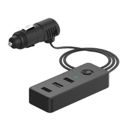 Автомобільний зарядний пристрій VOIN C-4416 3USB (12 / 24V - 5V 2,4А + 2х1А) дріт 1м | Зображення 2