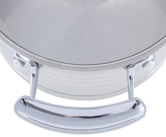 Набір 3 каструлі Kamille Casserote 1.7л, 2.4л, 3.1л з нержавіючої сталі зі скляними кришками | Зображення 5