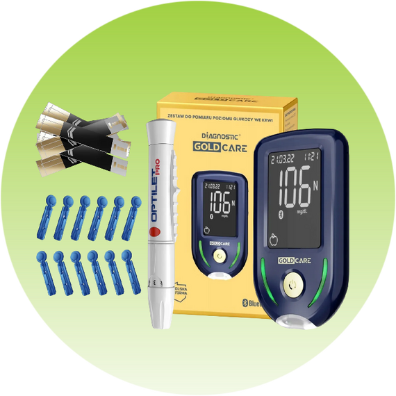 Глюкометр Diagnostic Gold Care, 1 шт