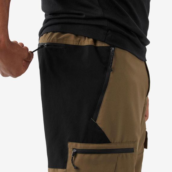 Штани чоловічі MT 500 для гірського трекінгу коричневі - L-XL / W37 L34 | Зображення 4