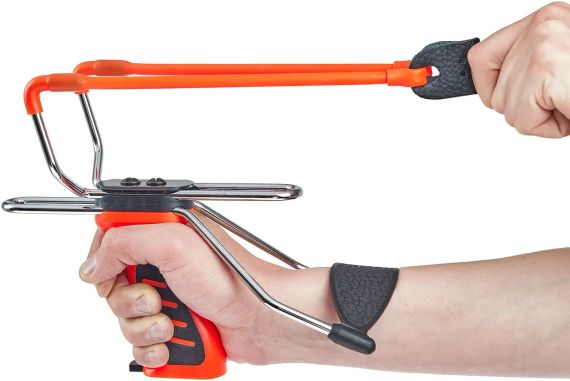 Рогатка Man Kung MK-SL06O з упором Бойова рогатка Рогатка Спортивна рогатка Рогатка для спорту