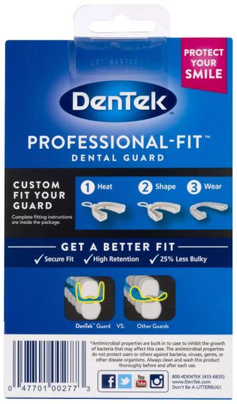 Зубна капа з професійною посадкою DenTek Professional-Fit Maximum Protection Dental Guard, максимальний захист | Зображення 1
